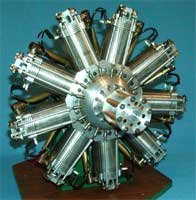 Front view of the Bentley BR-2 engine